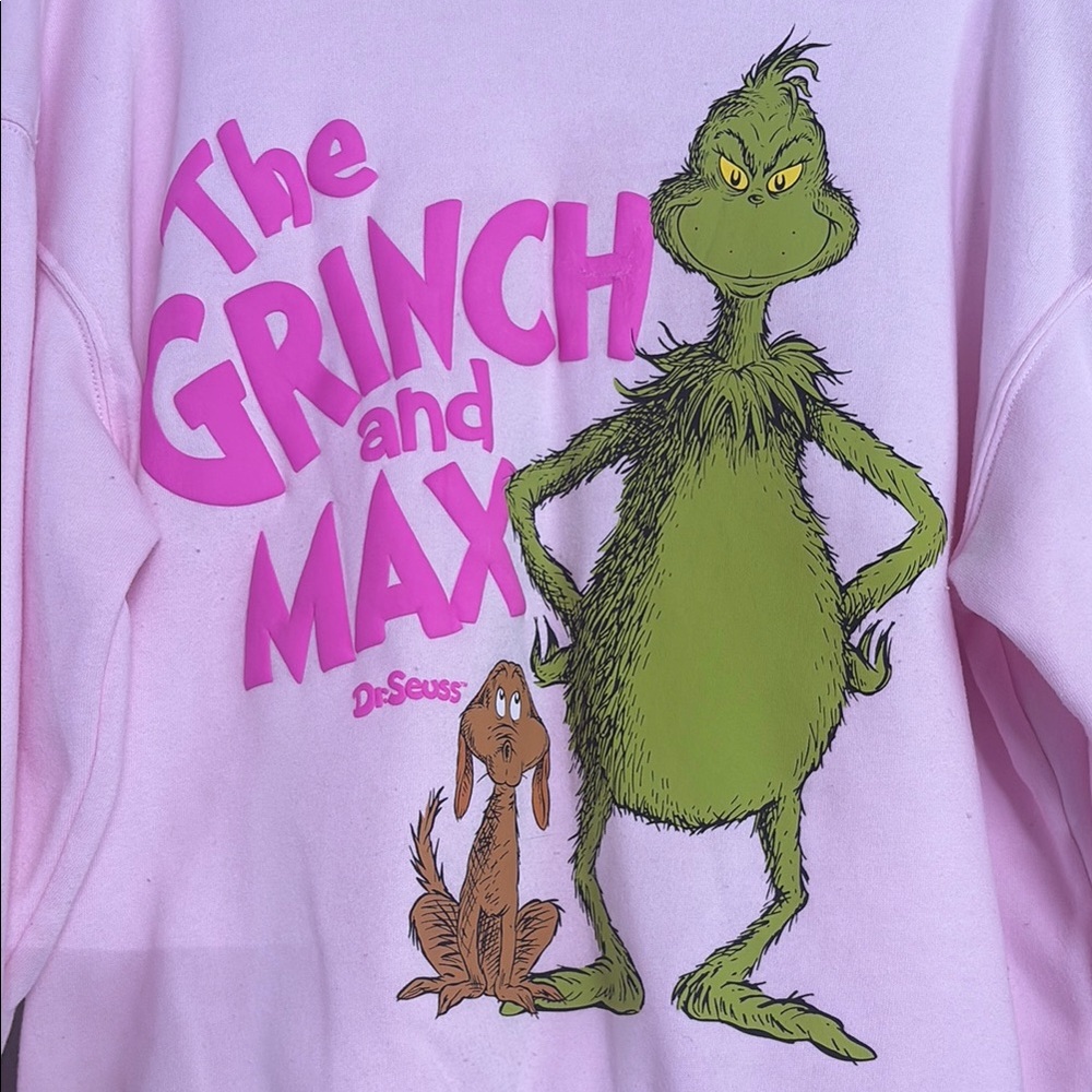Dr. Seuss The Grinch and Max Pink and lime green Sweater🩷💚